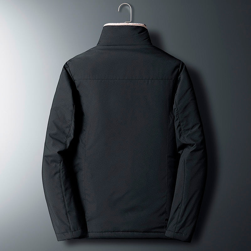 Veste en peluche à col roulé pour