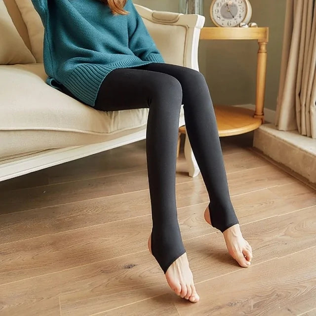 ThermoDouceur – Collants Translucides en Polaire Doux et Chaud