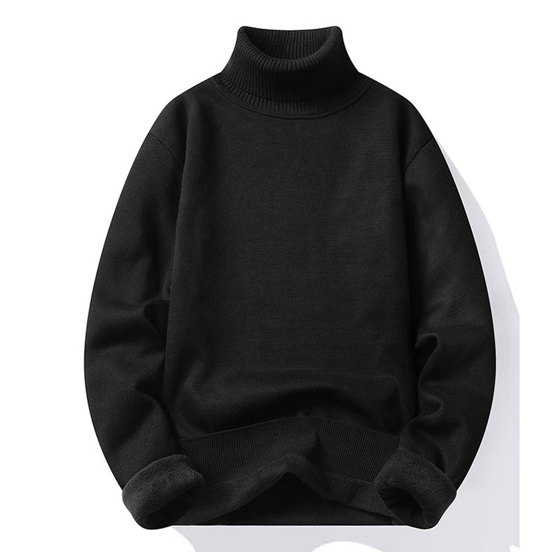 Pull en peluche à col roulé
