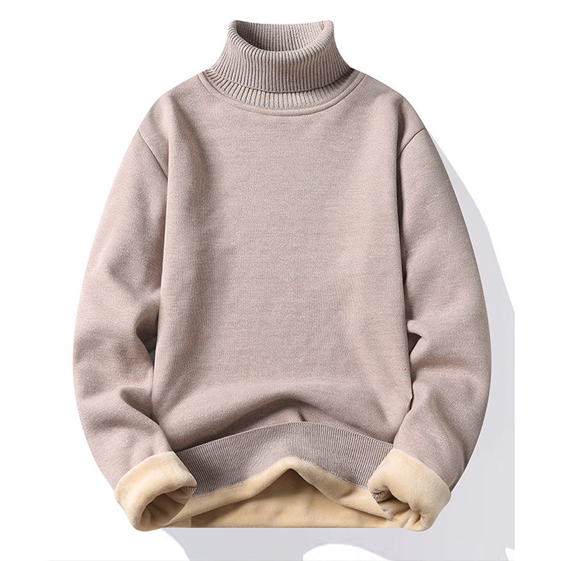 Pull en peluche à col roulé