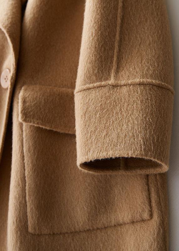 Clara Chic - Manteau d'hiver kaki avec grandes poches confortables
