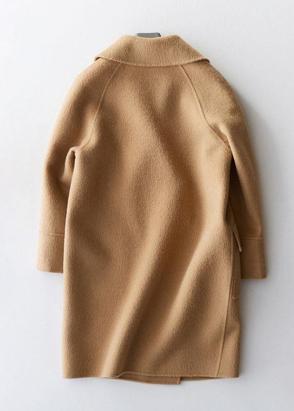 Clara Chic - Manteau d'hiver kaki avec grandes poches confortables