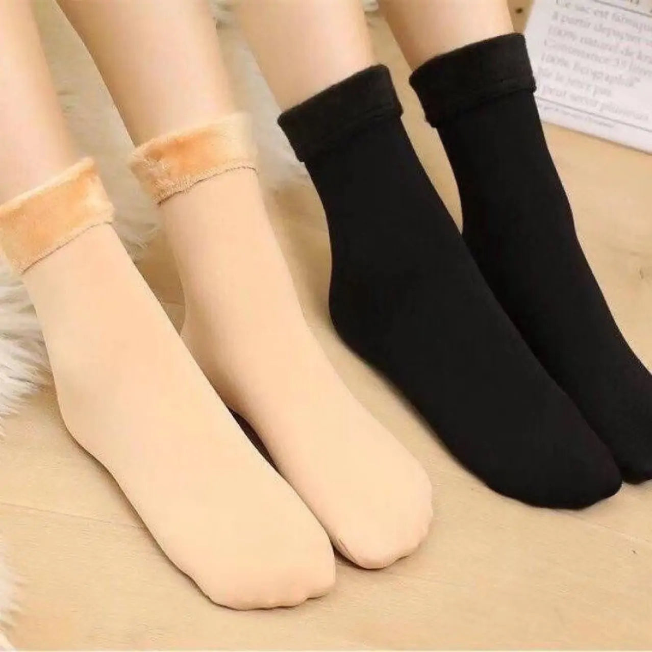 VeloursChaud - Chaussettes Thermiques de Luxe