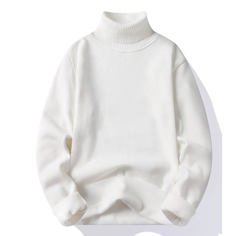 Pull en peluche à col roulé