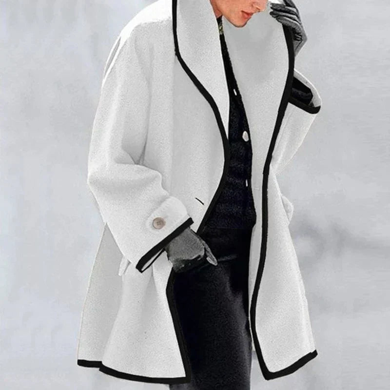 Élégance Parisienne - Trenchcoat blanc Clara pour un style intemporel