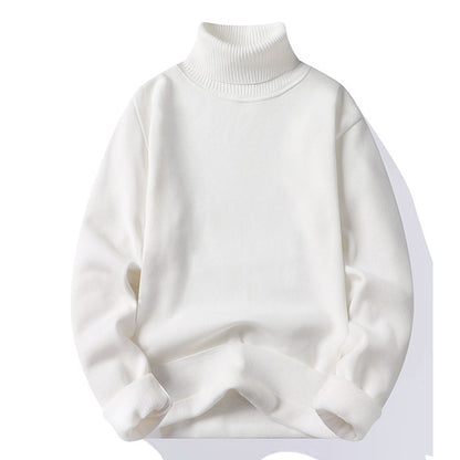 Pull en peluche à col roulé